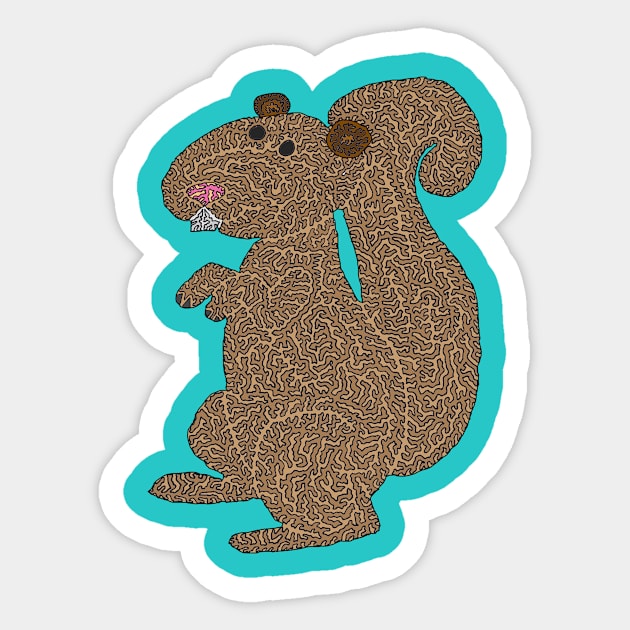 Squirrel! Sticker by NightserFineArts